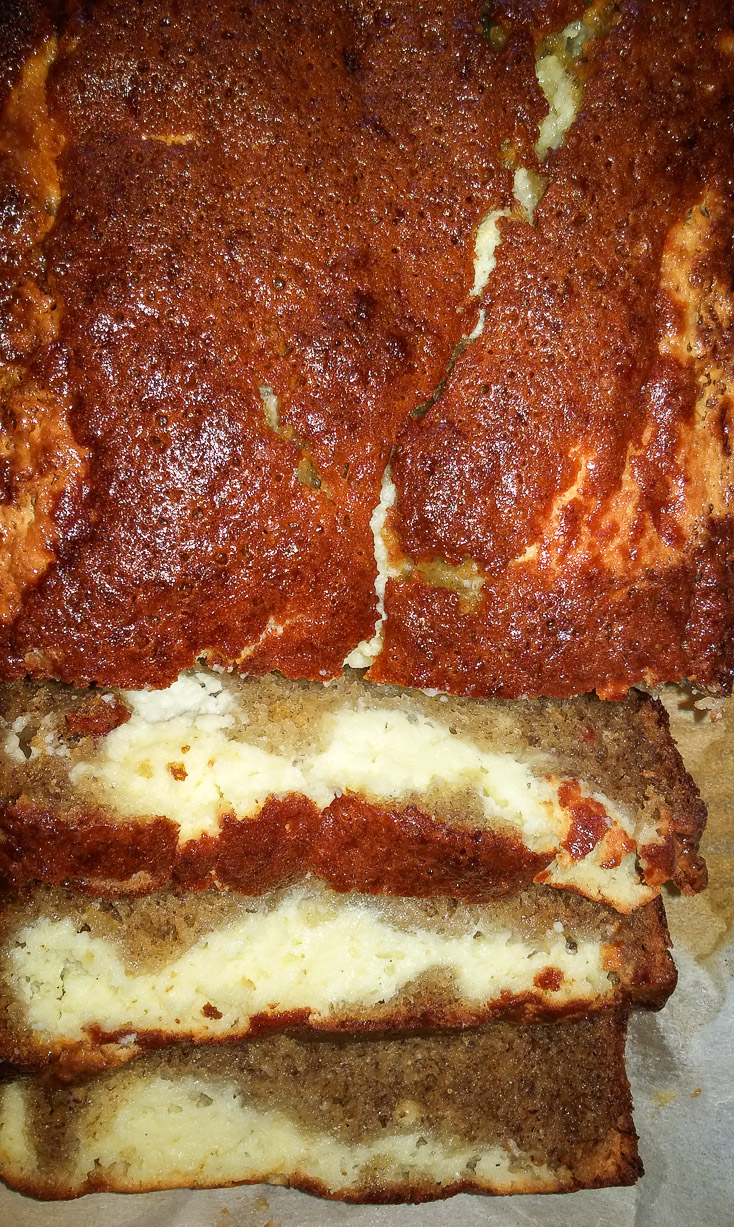 Cheese cake banana bread